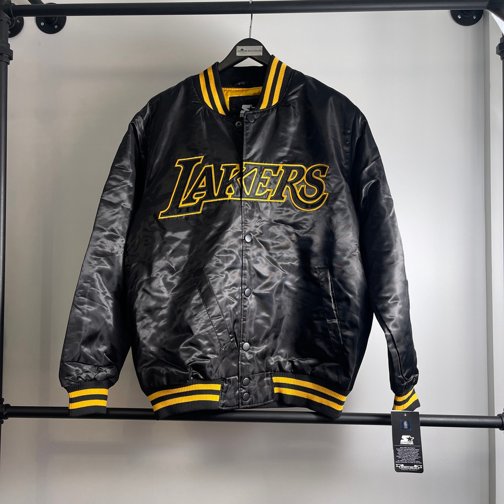 Men's Starter Black Label Los Angeles Lakers Jacket Size L
